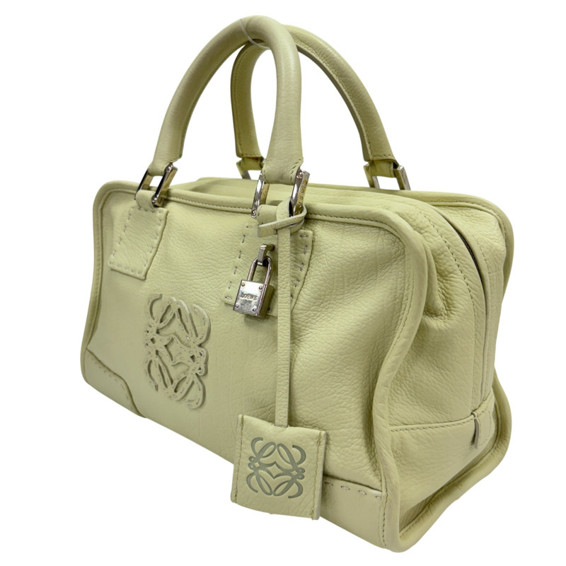 米色 綠色 羊革 Amazona 28 手提包【LOEWE 羅威】-1