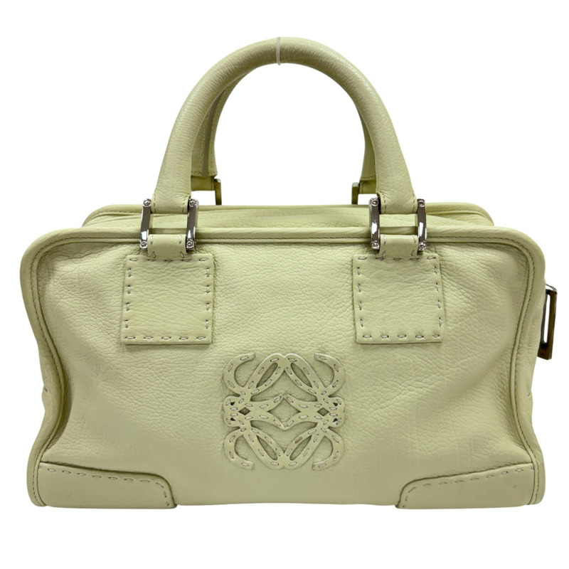 米色 綠色 羊革 Amazona 28 手提包【LOEWE 羅威】-2