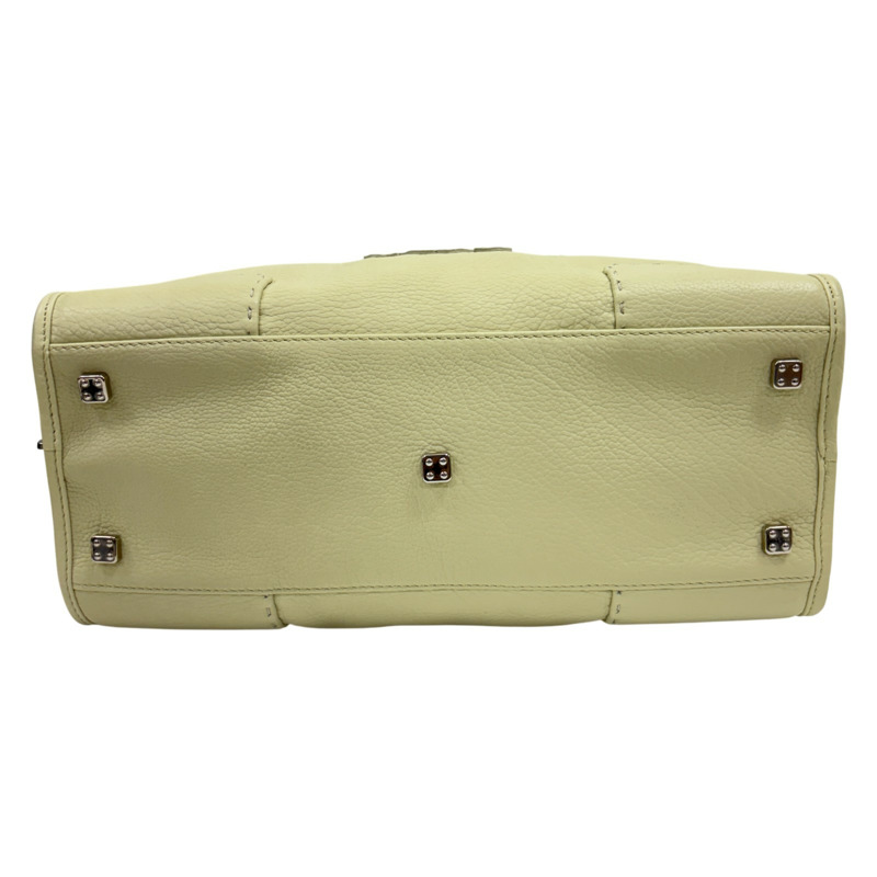 米色 綠色 羊革 Amazona 28 手提包【LOEWE 羅威】-3