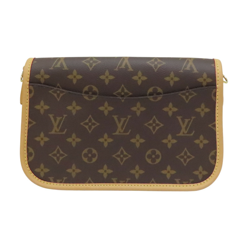 棕色 原花帆布 Diane 肩背包【LOUIS VUITTON LV 路易威登】 M45985-1