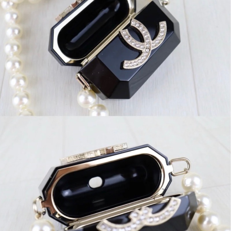 「JL精品代購」98新 Chanel 香奈兒 珍珠耳機包-8
