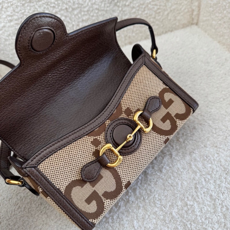 Gucci横版手機包 大logo焦糖老花1955 98新配件塵袋-1