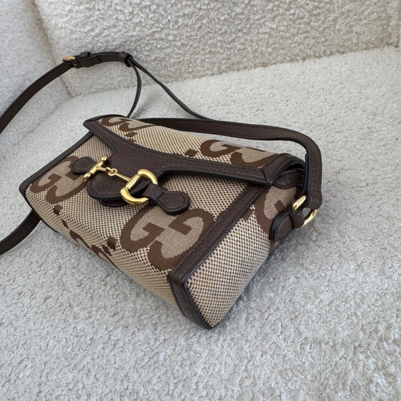 Gucci横版手機包 大logo焦糖老花1955 98新配件塵袋-2