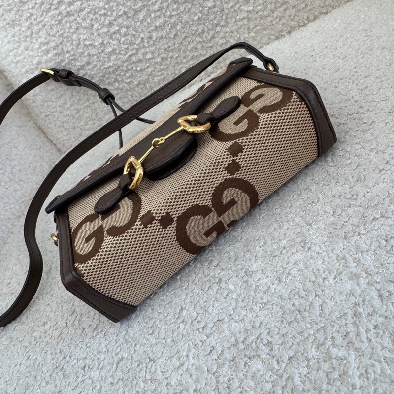 Gucci横版手機包 大logo焦糖老花1955 98新配件塵袋-3