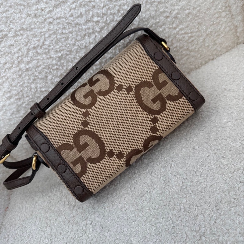 Gucci横版手機包 大logo焦糖老花1955 98新配件塵袋-5