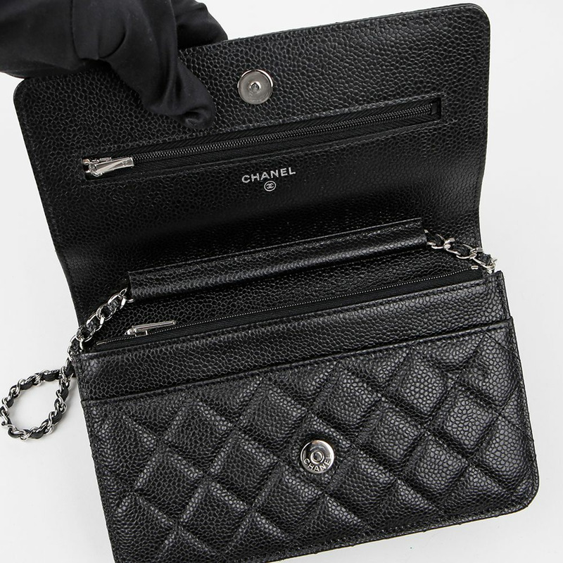 CHANEL AP0250 魚子醬紋經典 WOC 肩斜背包-7