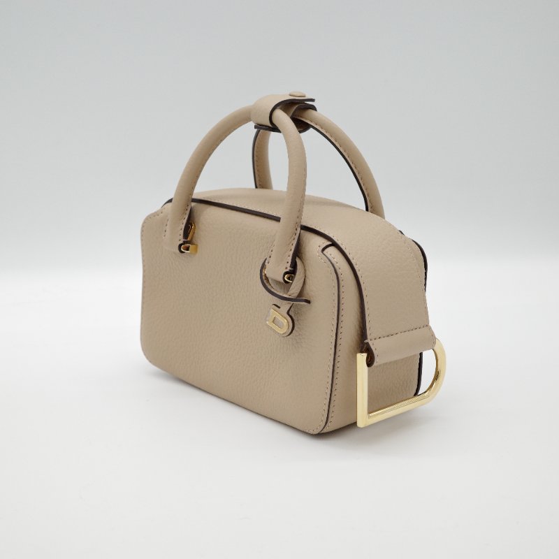 Delvaux 德爾沃 Cool Box Nano 米色 質感小牛皮 手提兩用包 肩背包 手提包-2