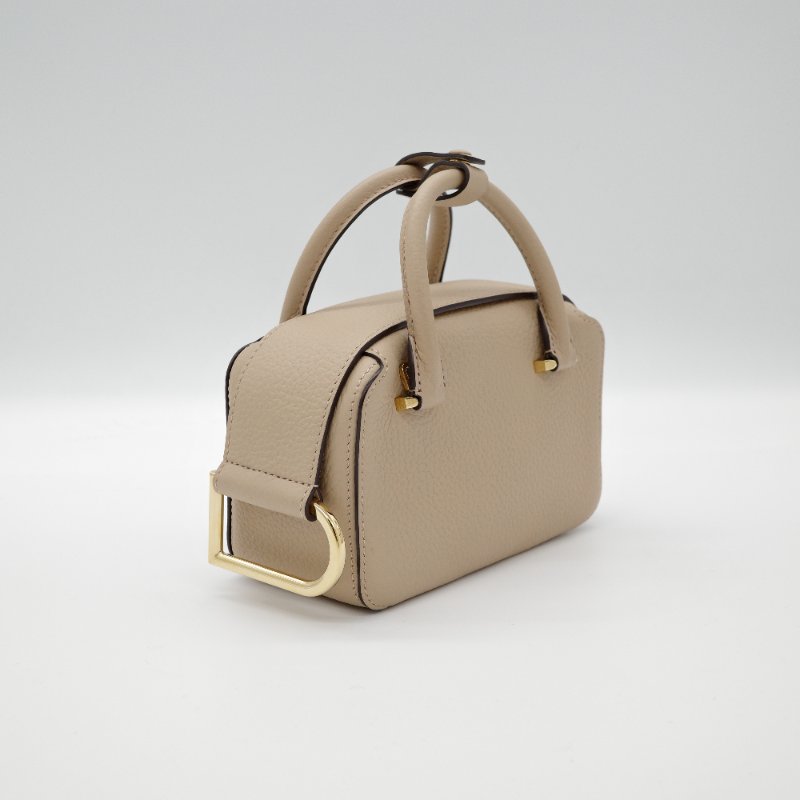 Delvaux 德爾沃 Cool Box Nano 米色 質感小牛皮 手提兩用包 肩背包 手提包-3