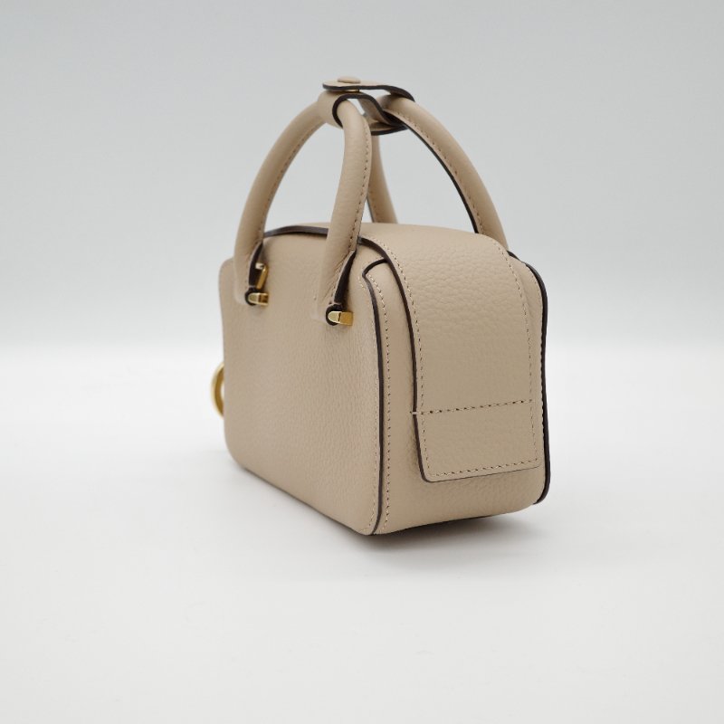 Delvaux 德爾沃 Cool Box Nano 米色 質感小牛皮 手提兩用包 肩背包 手提包-4