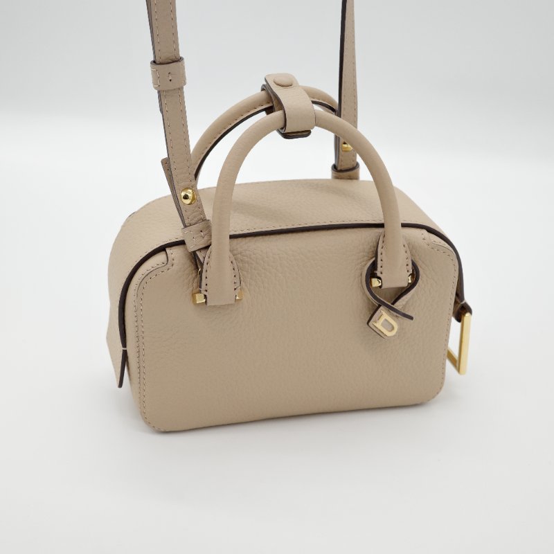 Delvaux 德爾沃 Cool Box Nano 米色 質感小牛皮 手提兩用包 肩背包 手提包-8