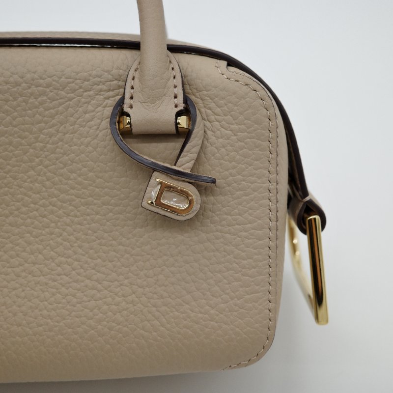 Delvaux 德爾沃 Cool Box Nano 米色 質感小牛皮 手提兩用包 肩背包 手提包-9