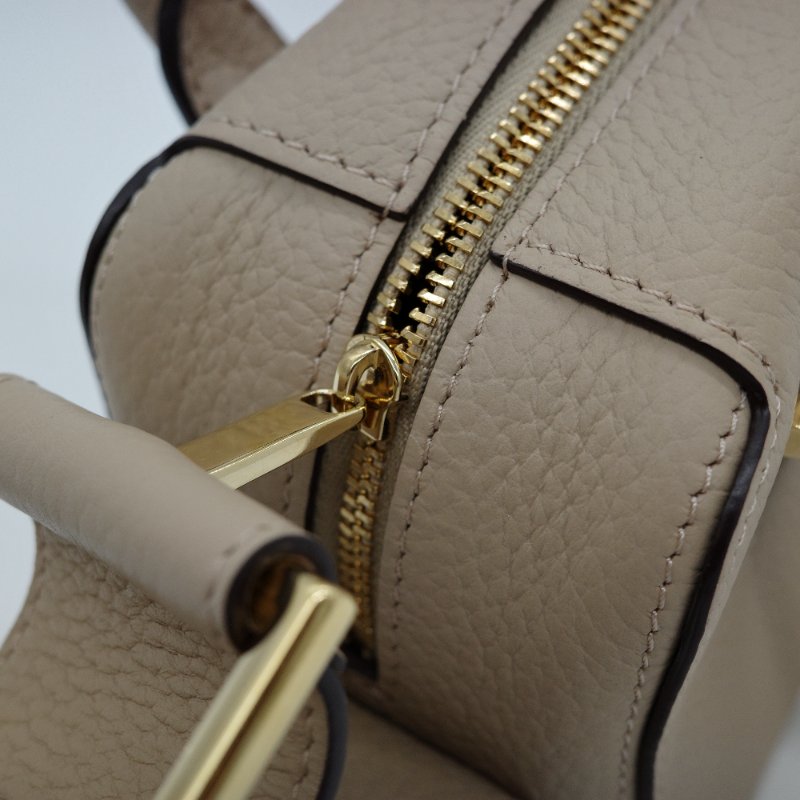 Delvaux 德爾沃 Cool Box Nano 米色 質感小牛皮 手提兩用包 肩背包 手提包-14