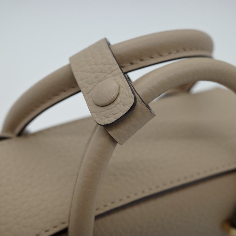 Delvaux 德爾沃 Cool Box Nano 米色 質感小牛皮 手提兩用包 肩背包 手提包-15