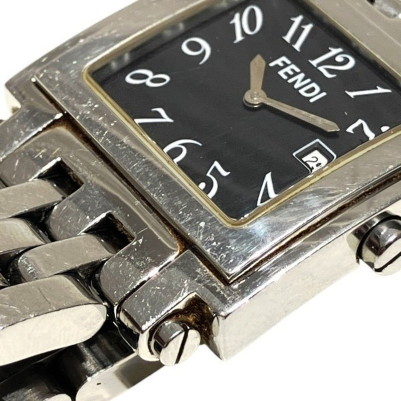 Fendi 6000G 男士石英腕錶，黑色錶盤-6