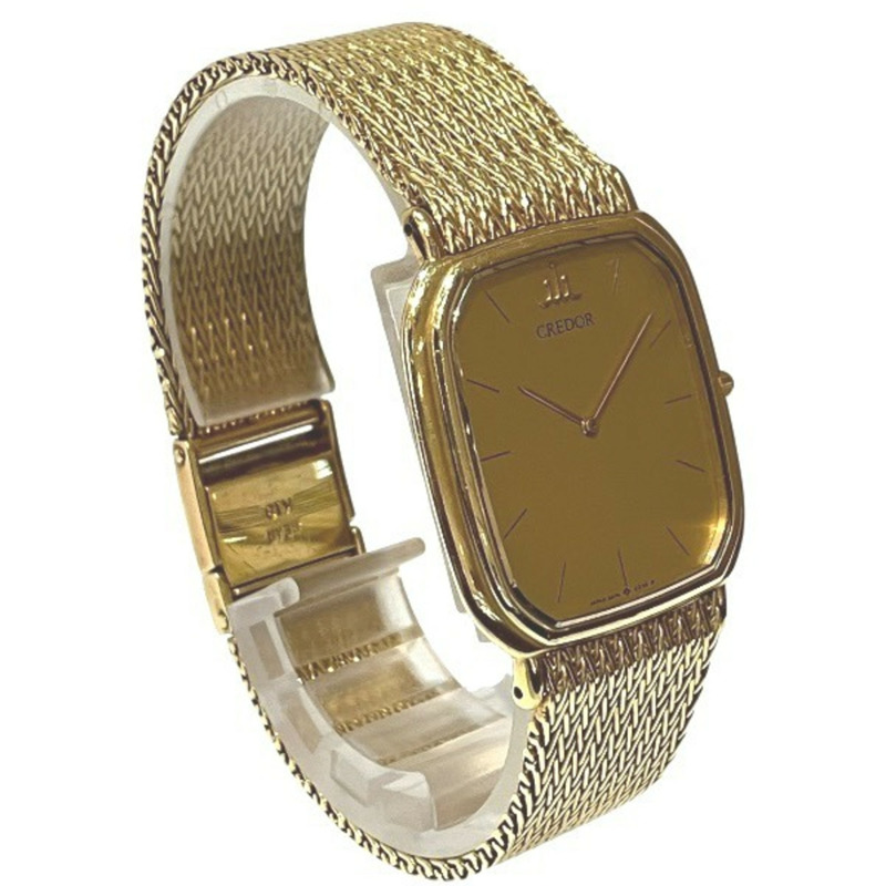 精工 Credor 5A74-5110 石英 18K 金男士腕錶-2