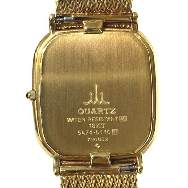 精工 Credor 5A74-5110 石英 18K 金男士腕錶-4