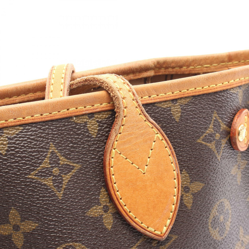 路易威登 Neverfull PM 單肩手提包 M40155 Monogram 帆布 棕色 二手-7