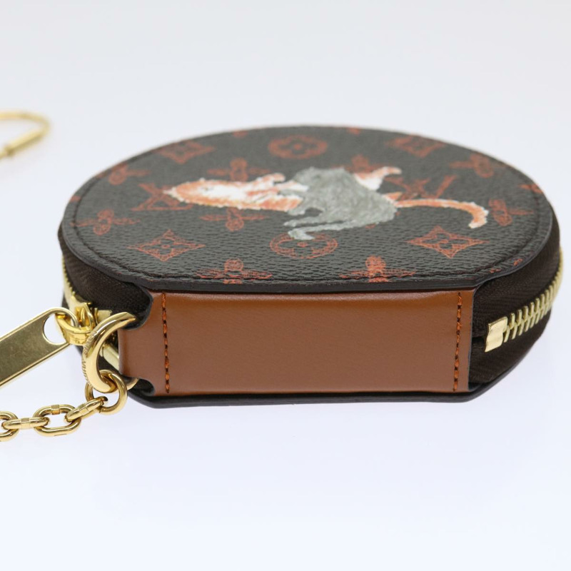 【日本直送】路易威登 Catgram Chain Micro Powat Chapeau 零錢包 M63886 LV Auth 47211SM-4