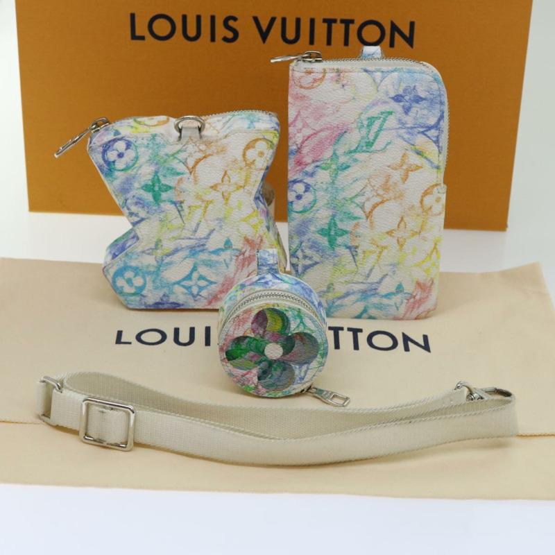 【日本直送】路易威登 Monogram Pastel Colors LV Block Multicolor M57277 LV Auth 69979AM-54