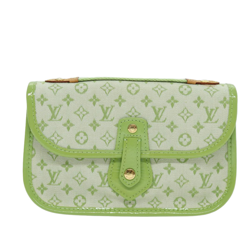 【日本直送】路易威登 Monogram Mini Trousse Marie Kate 手拿包 綠色 M92935 正品 73086SAV-12