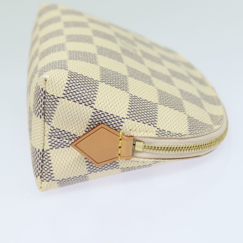 【日本直送】路易威登 Damier Azur Pochette 化妝包 PM N60024 LV Auth 77924AM-3