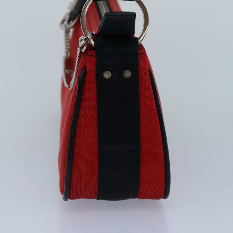 【日本直送】Christian Dior 緞面紅黑配色肩背包，正品編號 87654AV-2