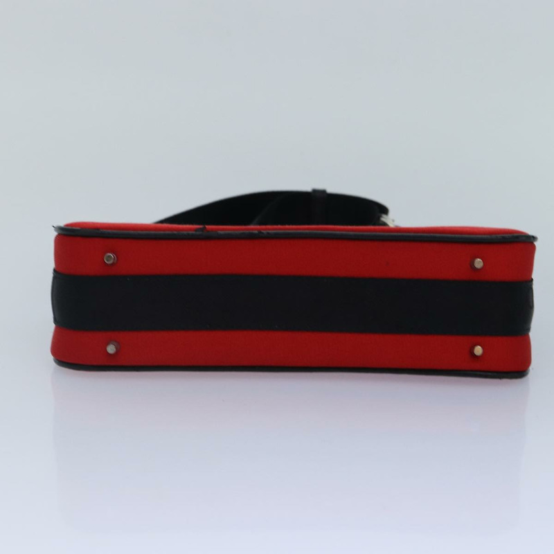 【日本直送】Christian Dior 緞面紅黑配色肩背包，正品編號 87654AV-4