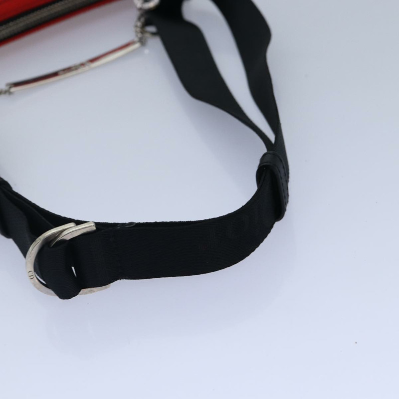 【日本直送】Christian Dior 緞面紅黑配色肩背包，正品編號 87654AV-6