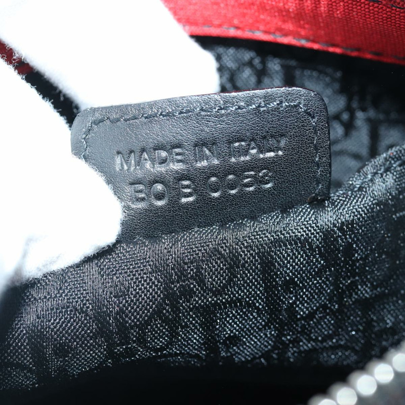 【日本直送】Christian Dior 緞面紅黑配色肩背包，正品編號 87654AV-10