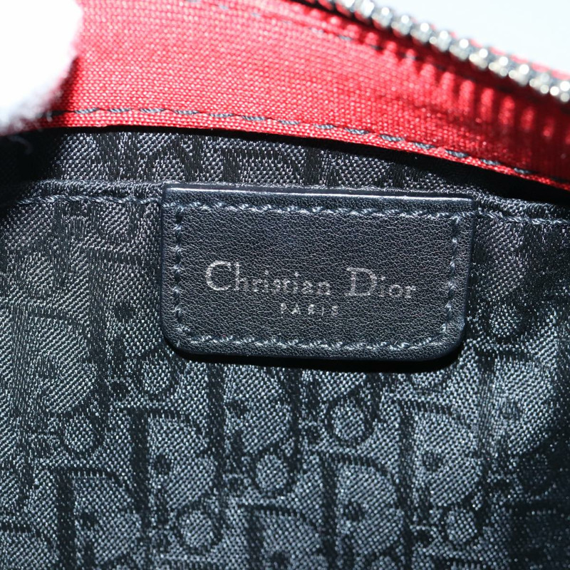 【日本直送】Christian Dior 緞面紅黑配色肩背包，正品編號 87654AV-18