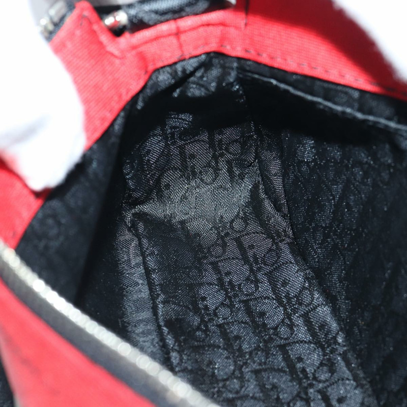 【日本直送】Christian Dior 緞面紅黑配色肩背包，正品編號 87654AV-20