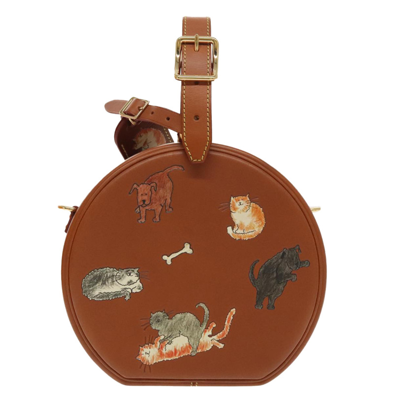 【日本直送】路易威登 Catgram Petite Boite Chapeau 棕色單肩背包 M52972 正品 98529SM-12