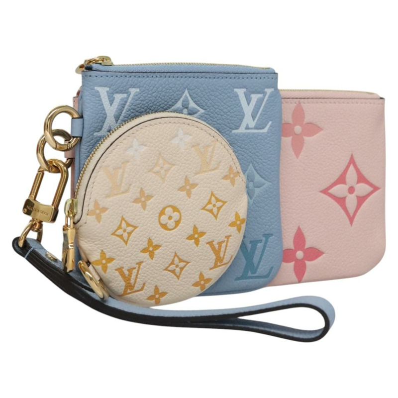 【日本直送】路易威登 Monogram Empreinte Pochette Trio 手袋粉紅 M80407 LV 正品 107585SM-0