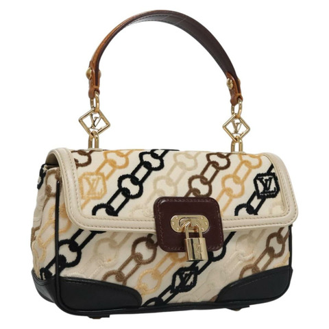 路易威登 Monogram Charm Pochette Lover 手袋 象牙色 M95194 LV Auth BA333SAV