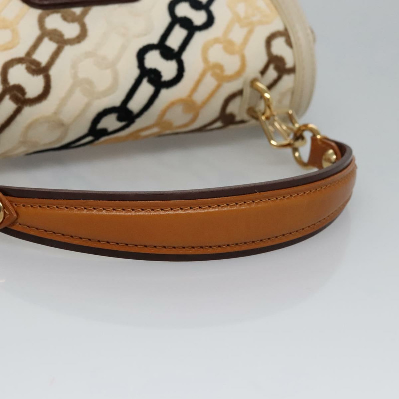 【日本直送】路易威登 Monogram Charm Pochette Lover 手袋 象牙色 M95194 LV Auth BA333SAV-6