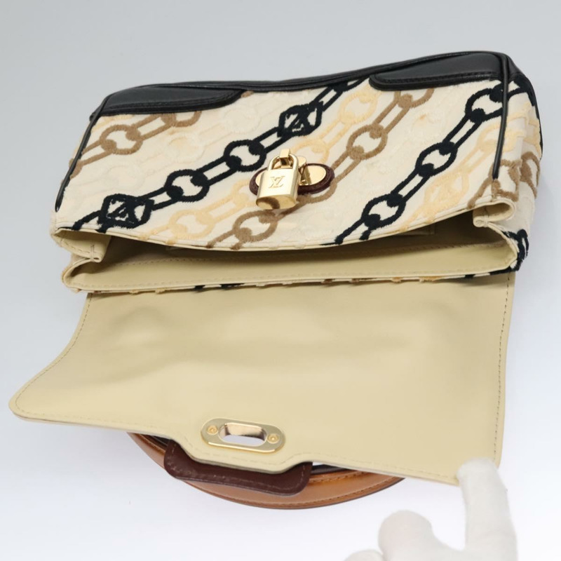 【日本直送】路易威登 Monogram Charm Pochette Lover 手袋 象牙色 M95194 LV Auth BA333SAV-18