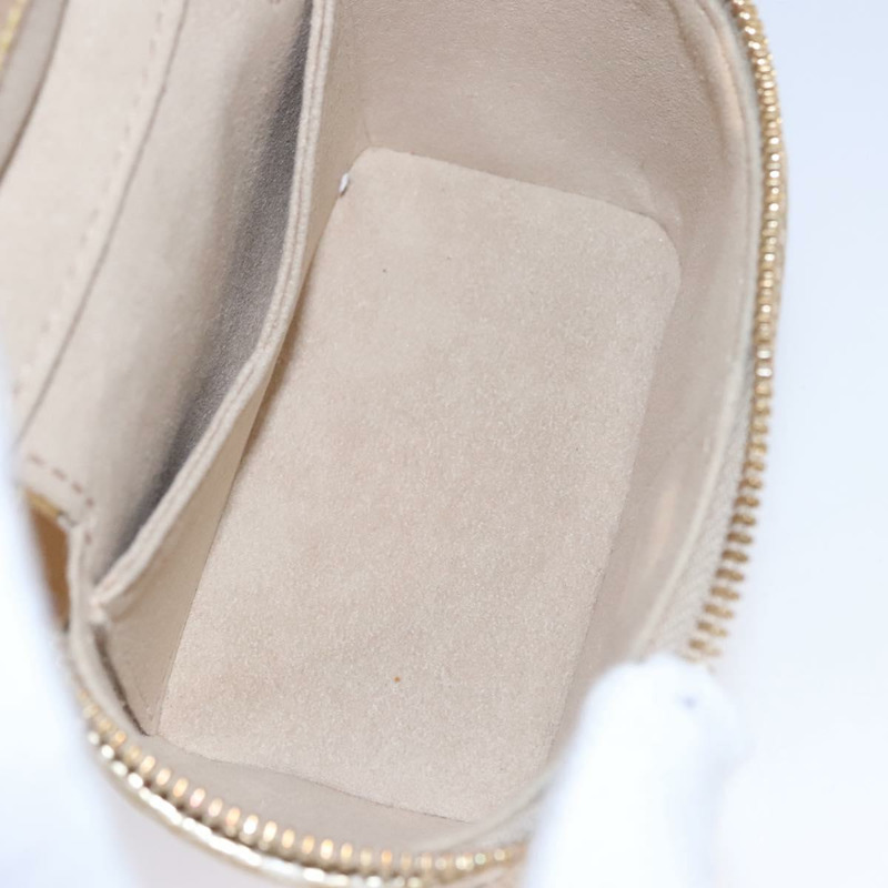 【日本直送】路易威登 Monogram Laminated Jacquard Microvanity 金色 M22920 LV Auth EC760SM-10