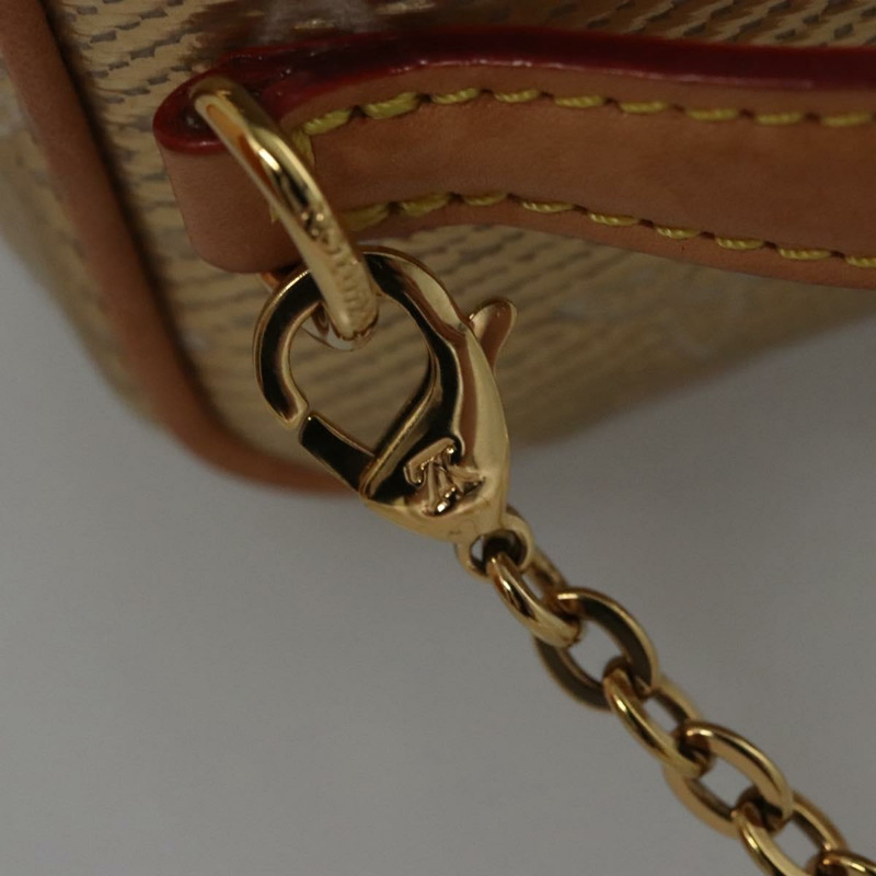 【日本直送】路易威登 Monogram Laminated Jacquard Microvanity 金色 M22920 LV Auth EC760SM-14