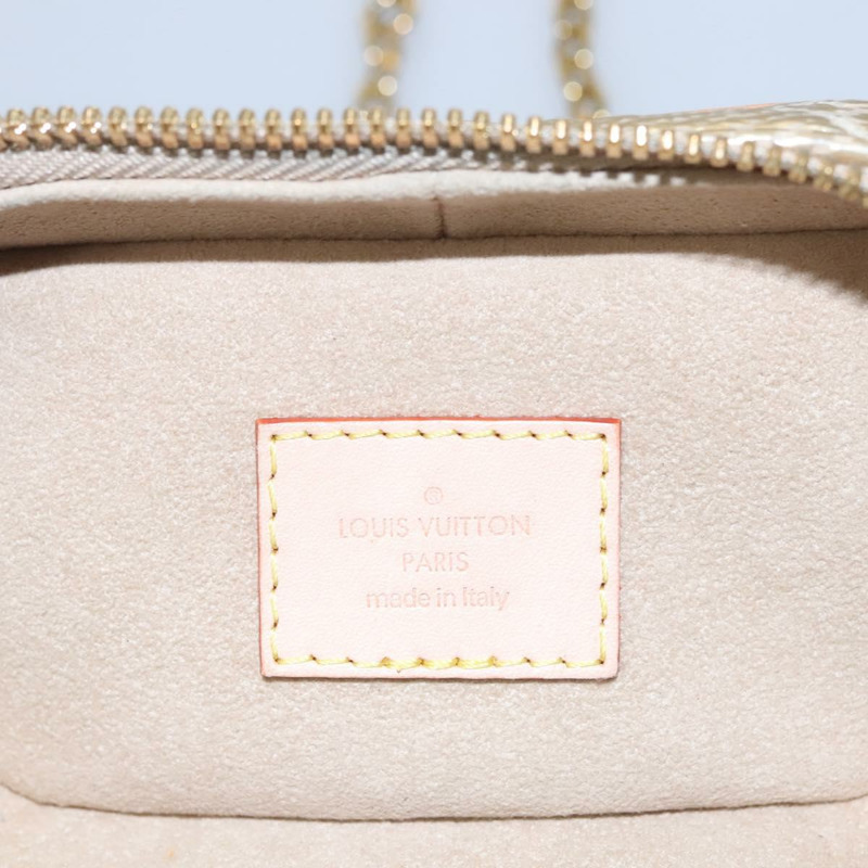 【日本直送】路易威登 Monogram Laminated Jacquard Microvanity 金色 M22920 LV Auth EC760SM-22