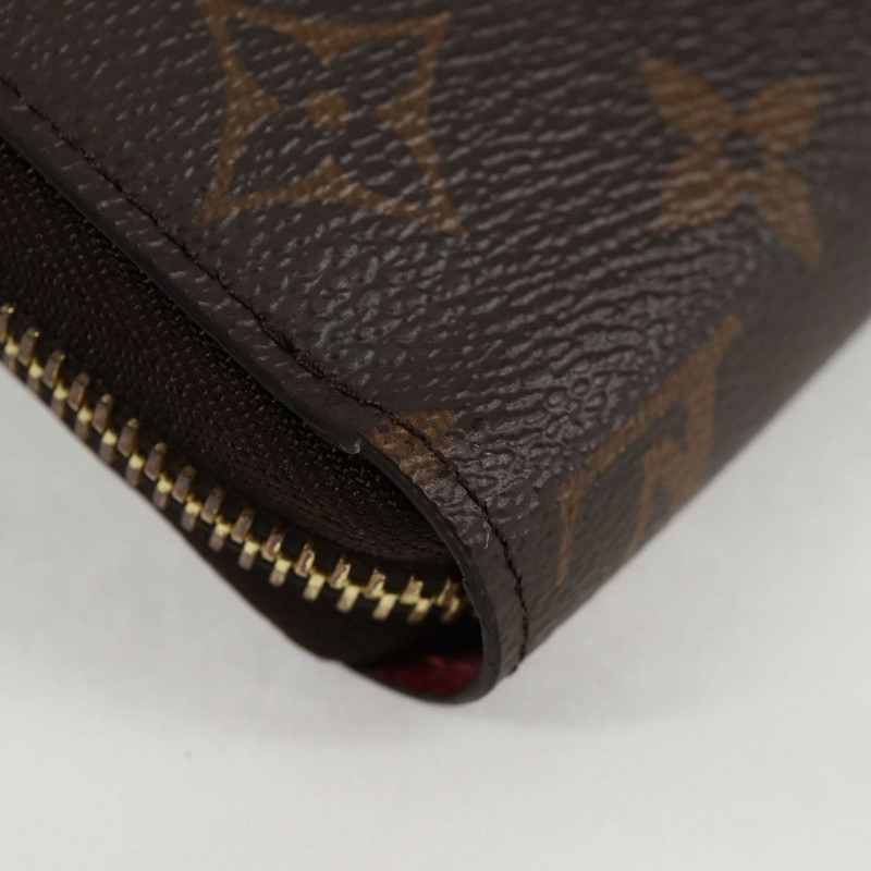 【日本直送】路易威登 Monogram Zippy 長錢包，玫紅色，M41895，LV 正品，編號 122092AM-12