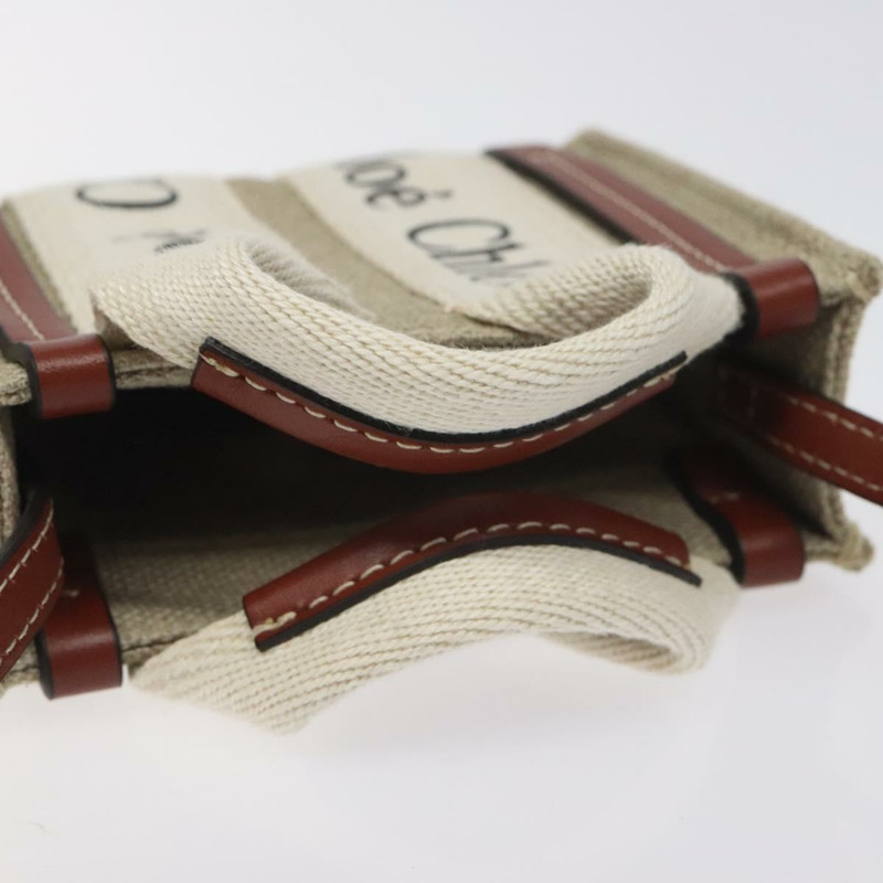 【日本直送】Chloe Woody 手袋 帆布 兩用 象牙色 正品 130865AM-6