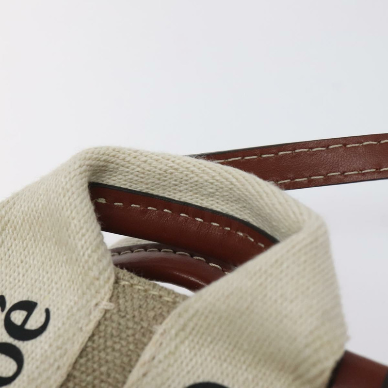 【日本直送】Chloe Woody 手袋 帆布 兩用 象牙色 正品 130865AM-7