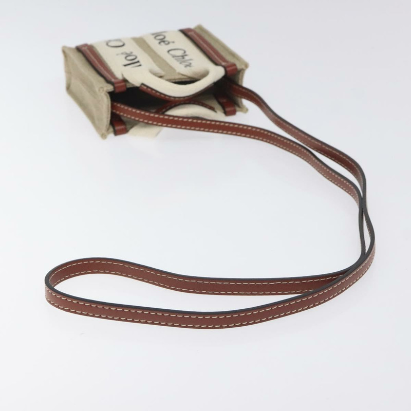 【日本直送】Chloe Woody 手袋 帆布 兩用 象牙色 正品 130865AM-8