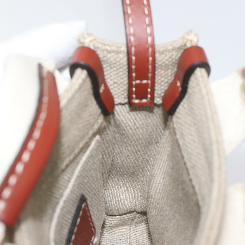 【日本直送】Chloe Woody 手袋 帆布 兩用 象牙色 正品 130865AM-19