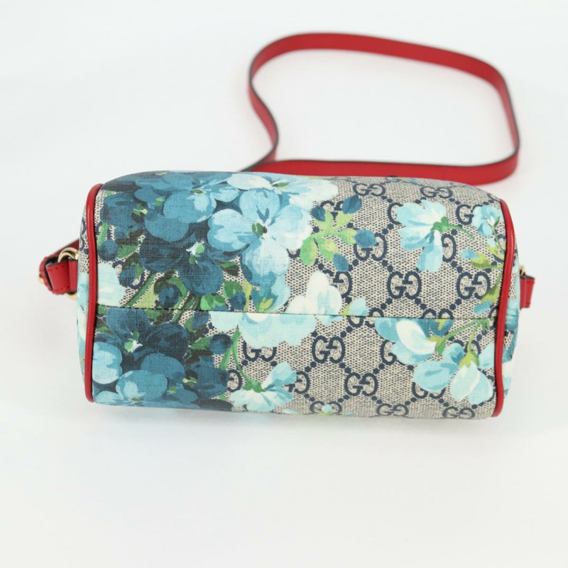 【日本直送】GUCCI GG Supreme Blooms 波士頓包 PVC 暢貨中心 2way 紅金 546312 正品 yk19119AM-13