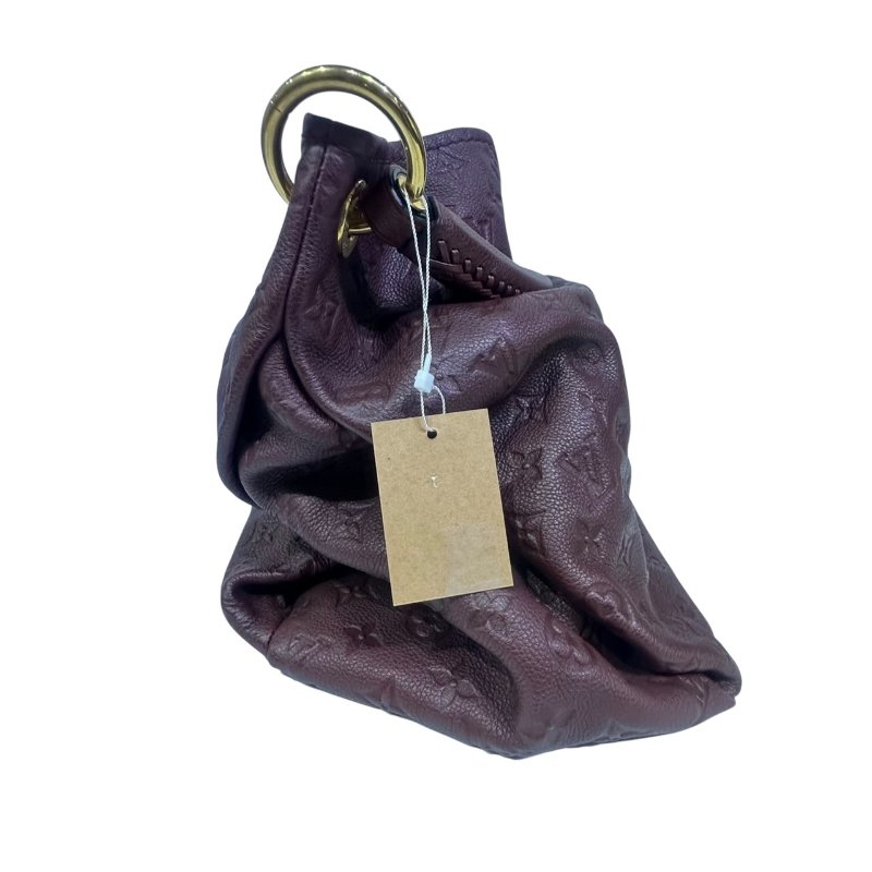 【美收精品】LV 紅色老花壓花肩背包 4-506.-3