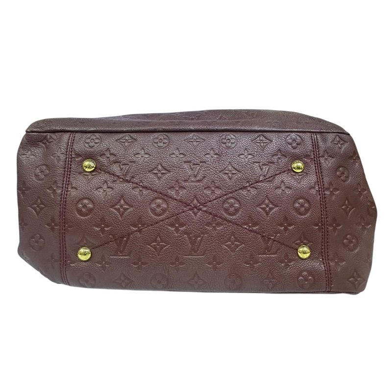 【美收精品】LV 紅色老花壓花肩背包 4-506.-4