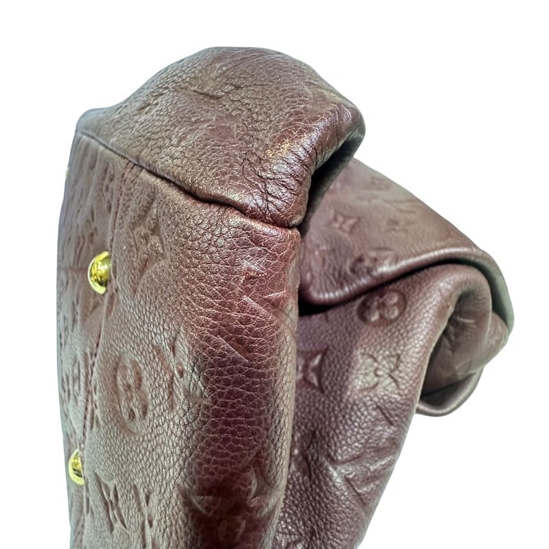 【美收精品】LV 紅色老花壓花肩背包 4-506.-5