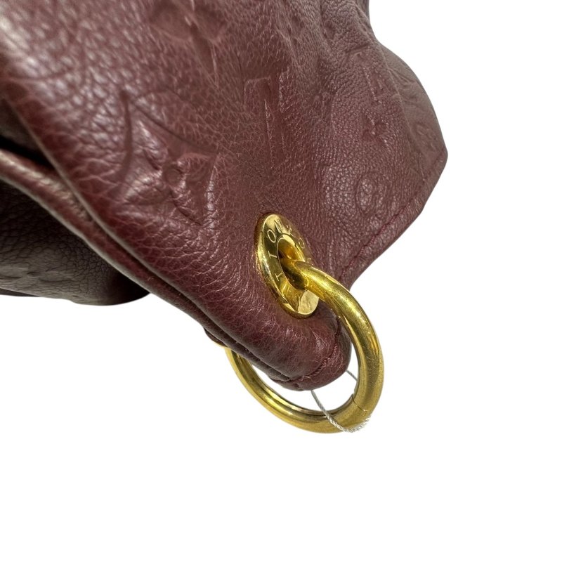 【美收精品】LV 紅色老花壓花肩背包 4-506.-8