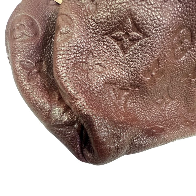 【美收精品】LV 紅色老花壓花肩背包 4-506.-10